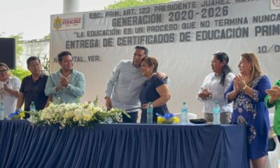 Una generación que comenzó de manera virtual, comunicándose a través de videollamadas en plena contingencia por Covid-19 concluyó sus estudios de primaria en la Artículo 123 de Nanchital.