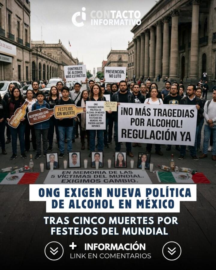 ONG exigen nueva política de alcohol en México tras cinco muertes por festejos del Mundial