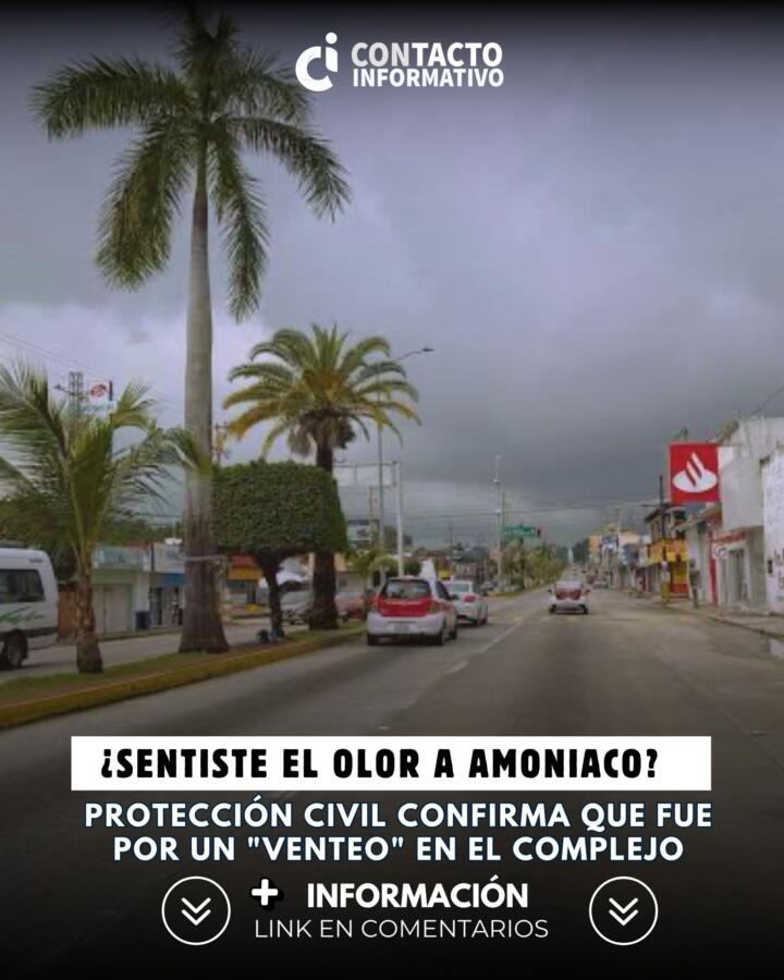 ¿Sentiste el olor a amoniaco? Protección Civil confirma que fue por un «venteo» en el Complejo