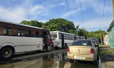 Transporte Público omite reporte de camiones que bloquean calles en Coatzacoalcos