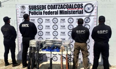 Llevan a proceso a pareja detenida con armas y más de 13 mil cartuchos en Las Choapas