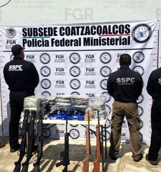 Llevan a proceso a pareja detenida con armas y más de 13 mil cartuchos en Las Choapas