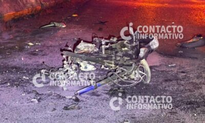 Reclaman el cuerpo del motociclista que murió en fatal accidente sobre la autopista Cosoleacaque-Acayucan