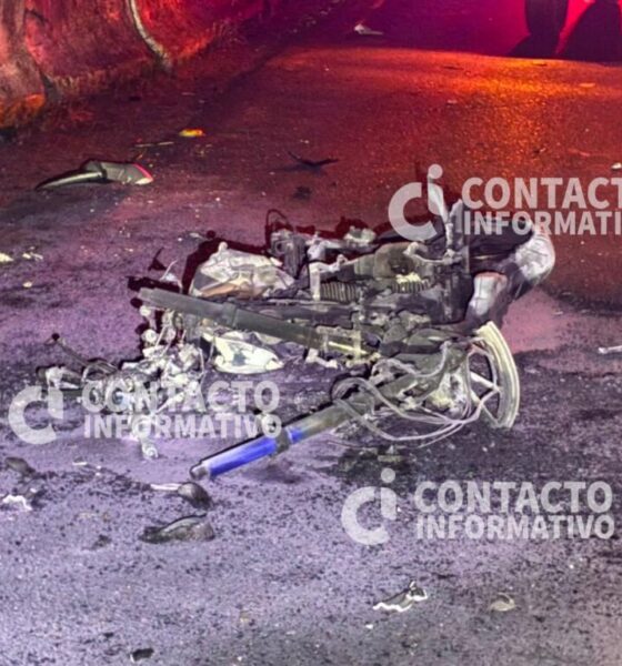 Reclaman el cuerpo del motociclista que murió en fatal accidente sobre la autopista Cosoleacaque-Acayucan