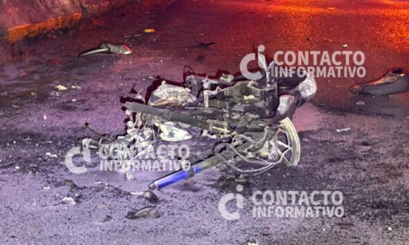 Reclaman el cuerpo del motociclista que murió en fatal accidente sobre la autopista Cosoleacaque-Acayucan