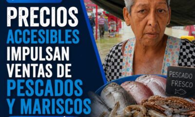 (+VIDEO) Precios accesibles impulsan ventas de pescados y mariscos en Minatitlán
