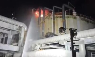 Pemex aplica nitrógeno y mantiene enfriamiento del tanque en Pajaritos