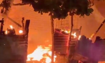 Se incendió vivienda en la colonia Santa Isabel de Coatzacoalcos