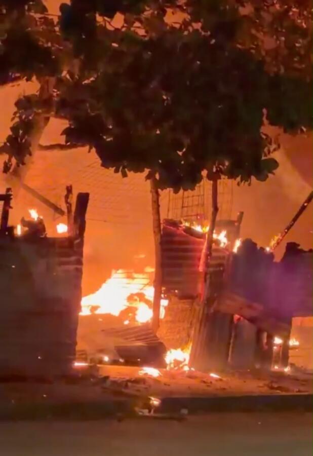 Se incendió vivienda en la colonia Santa Isabel de Coatzacoalcos