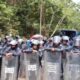 Tensión en la carretera Federal 180: despliegan fuerza pública ante presunto desalojo de manifestantes