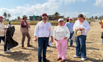 Mantiene Ayuntamiento limpieza permanente en la playa de Coatzacoalcos