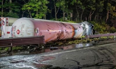 Oficial de la SSPC muere tras ser embestido por una pipa durante operativo en la autopista Acayucan–Isla