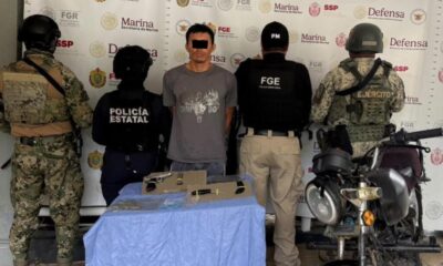 Cae “El Checo” en Otapa; Policía Ministerial le asegura droga, arma y una moto con reporte de robo