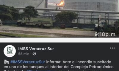 IMSS Veracruz Sur activa protocolos de atención tras incendio en Pajaritos