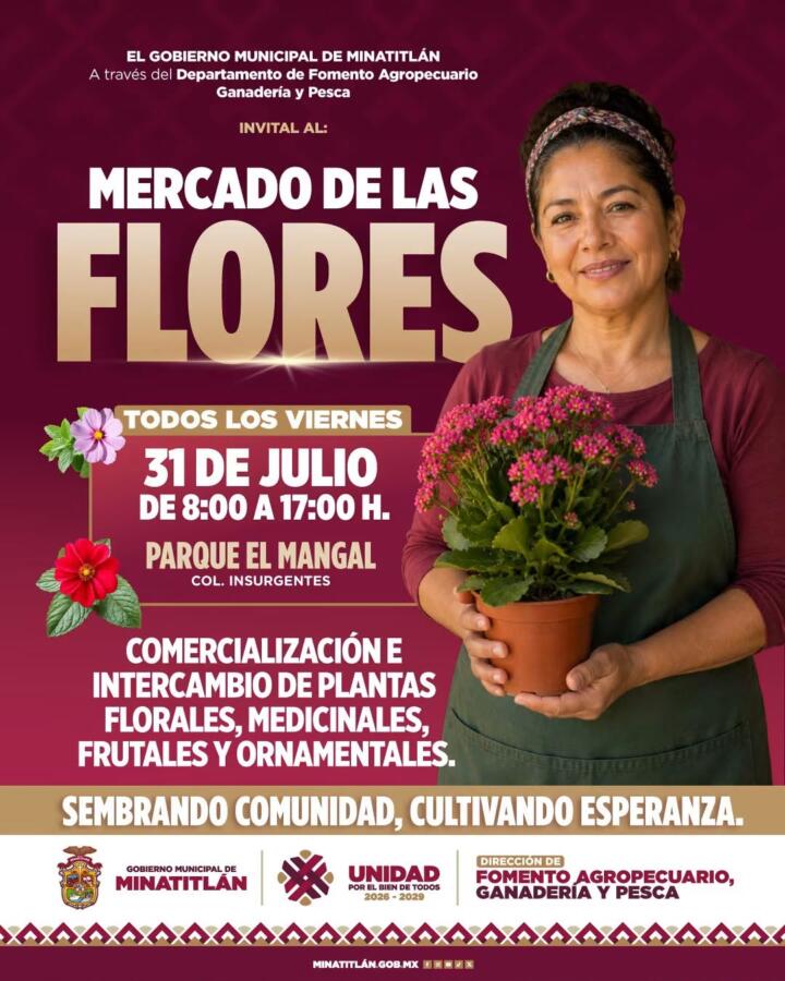 🌸 El color y la naturaleza te esperan en el Mercado de las Flores 🌿
