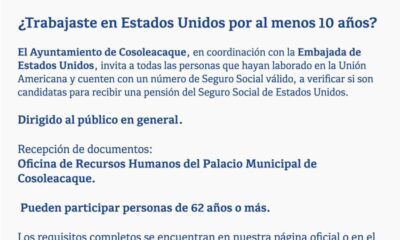 Acerca Ayuntamiento de Cosoleacaque orientación para acceder a la pensión del Seguro Social de Estados Unidos