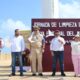 Coatzacoalcos une esfuerzos en jornada masiva de limpieza de playa rumbo al Festival del Mar 2026