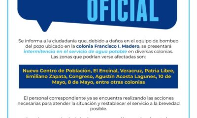 💧 Aviso importante sobre el servicio de agua potable