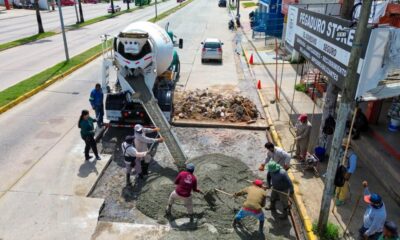 Realizan reparación de losas en avenida Institutos Tecnológicos