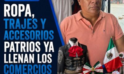 (+VIDEO) Ropa, trajes y accesorios patrios ya llenan los comercios del Centro