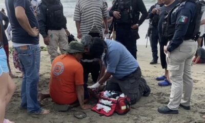 Atienden guardavidas a menor que presentó aparente convulsión en playa de Coatzacoalcos