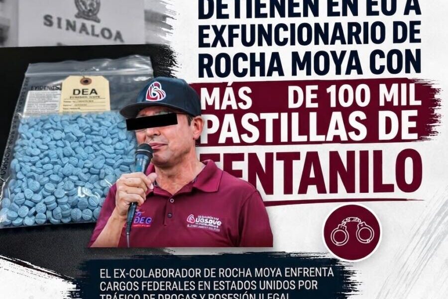 Detienen en EU a Ricardo Verduzco, exfuncionario de Rubén Rocha, con 111 mil pastillas de fentanilo