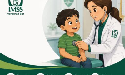 Exhorta IMSS Veracruz Sur a madres y padres de familia a llevar a niños a revisión médica preventiva