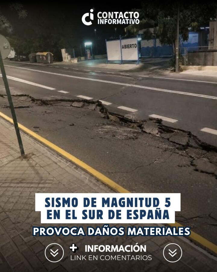 Sismo de magnitud 5 en el sur de España provoca daños materiales