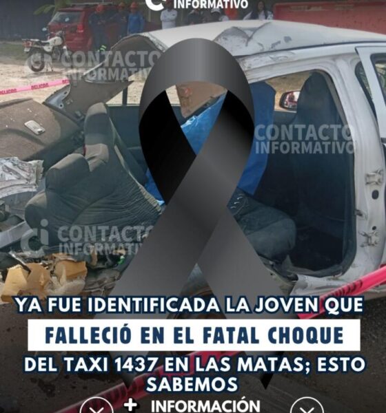 Ya fue identificada la joven que falleció en el fatal choque del taxi 1437 en Las Matas; esto sabemos