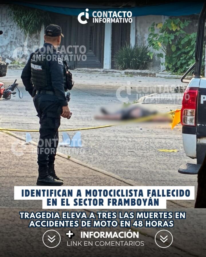 (+VÍDEO) Identifican a motociclista fallecido en el sector Framboyán; tragedia eleva a tres las muertes en accidentes de moto en 48 horas