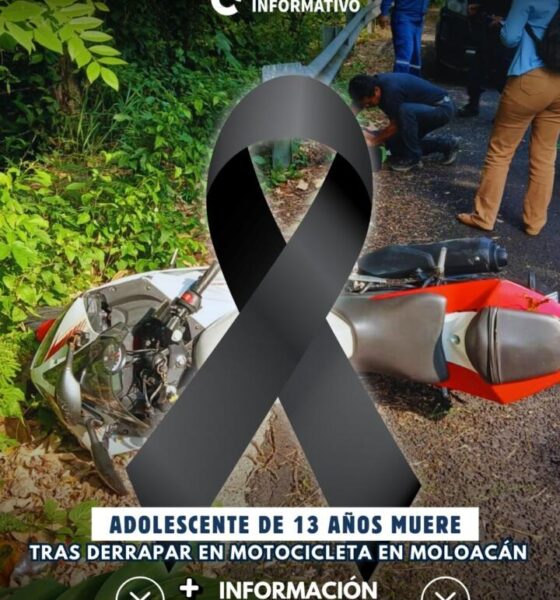Adolescente de 13 años muere tras derrapar en motocicleta en Moloacán
