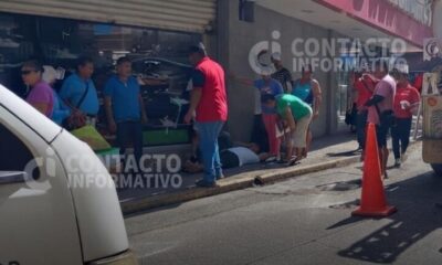 ¡Piedra sale disparada y lesiona a mujer en pleno Centro!