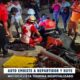 Auto embiste a repartidor y huye; motociclista termina hospitalizado