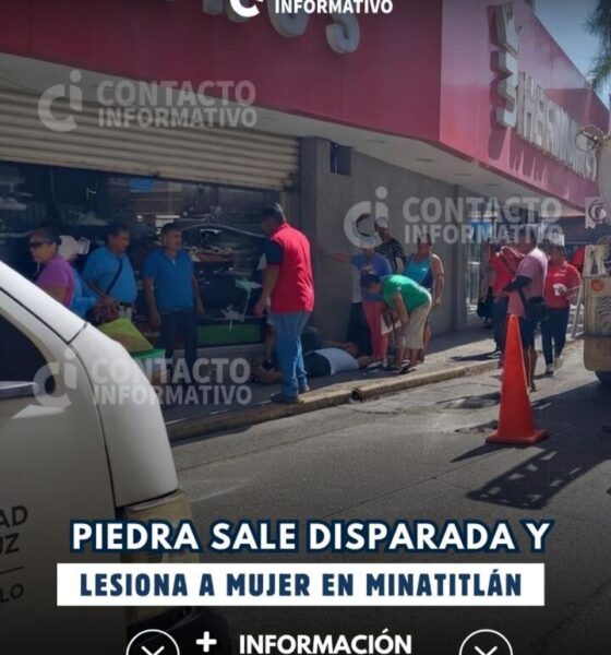 ¡Piedra sale disparada y lesiona a mujer en pleno Centro!