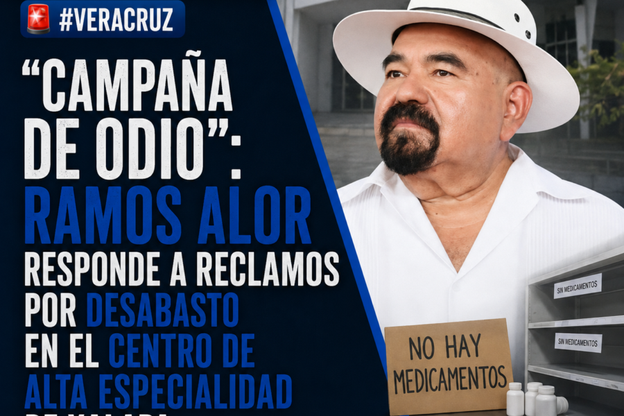 “Campaña de odio”: Ramos Alor responde a reclamos por desabasto en el Centro de Alta Especialidad de Xalapa