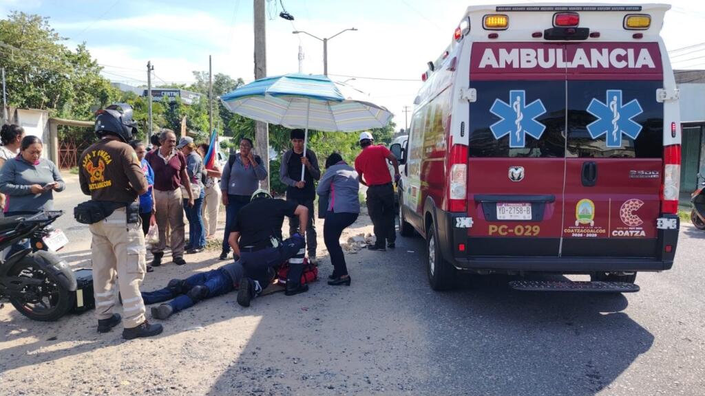 Motociclista queda lesionado tras choque; conductor presuntamente responsable huye