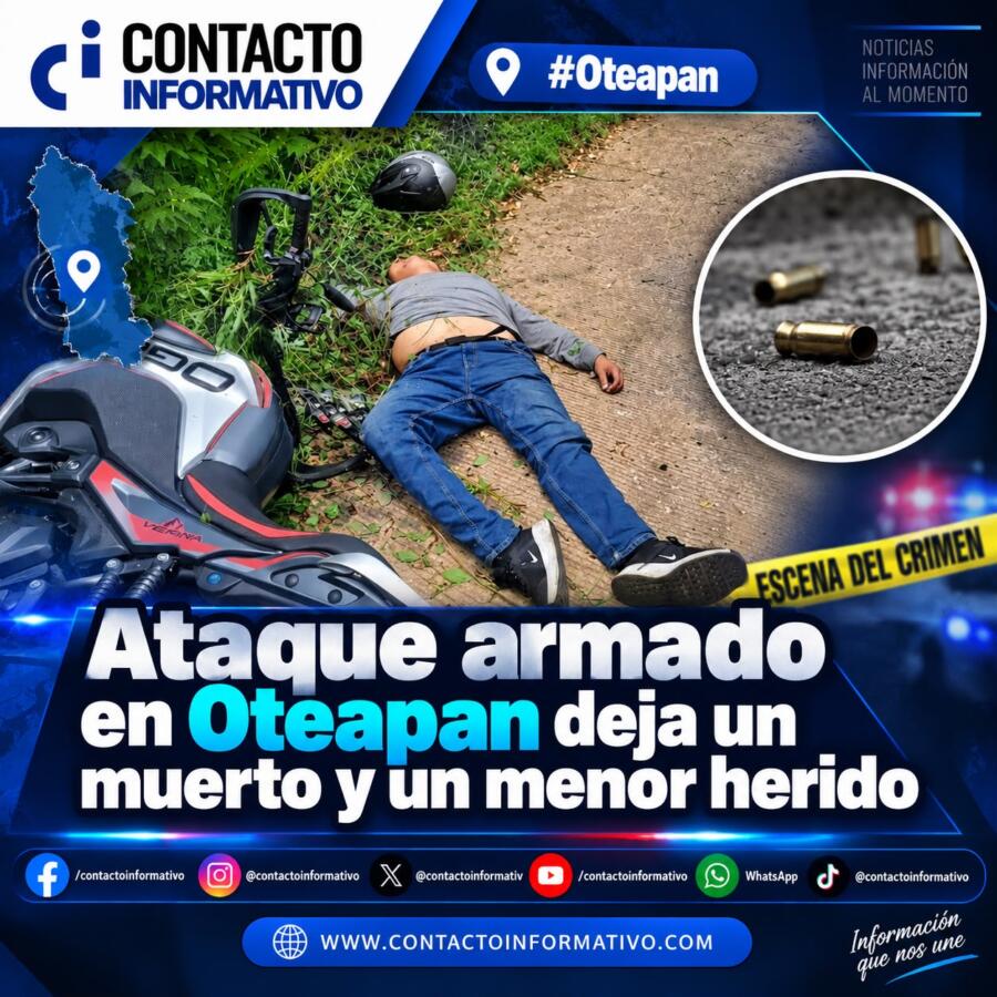 Ataque armado en Oteapan deja un muerto y un menor herido