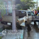 (+VIDEO)  ¡Sin frenos! Camioneta choca contra taxi y poste de CFE; tres lesionadas