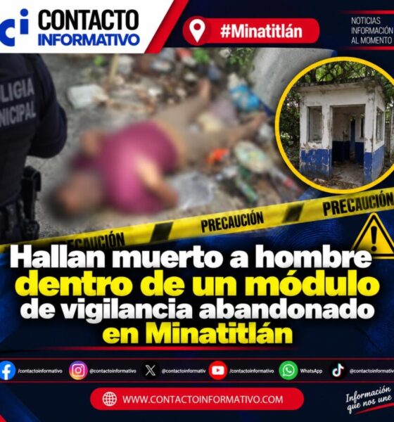 Hallan muerto a hombre dentro de un módulo de vigilancia abandonado en Minatitlán