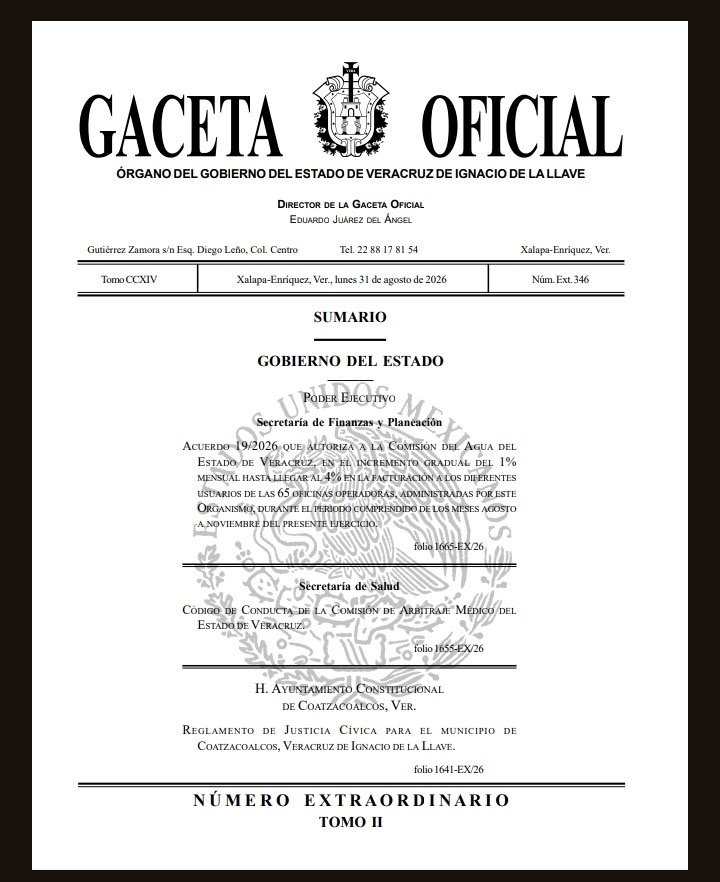Publican Reglamento de Justicia Cívica de Coatzacoalcos en la Gaceta Oficial de Veracruz