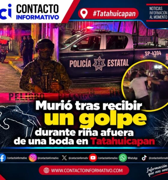 Murió tras recibir un golpe durante riña afuera de una boda en Tatahuicapan