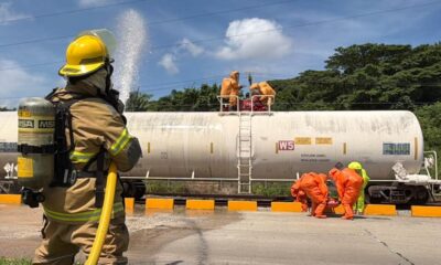 Simulacro de fuga de óxido de etileno moviliza a más de 150 trabajadores en la zona industrial de Coatzacoalcos