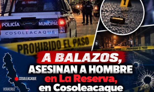 A balazos, asesinan a hombre en La Reserva, en Cosoleacaque