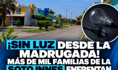 ¡Sin luz desde la madrugada! más de mil familias de la Soto Innes enfrentan el intenso calor