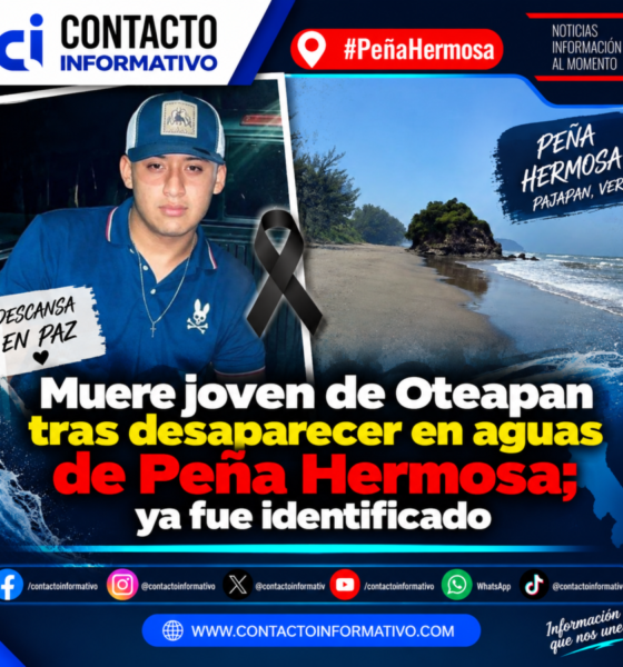 Muere joven de Oteapan tras desaparecer en aguas de Peña Hermosa; ya fue identificado