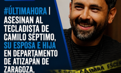 Asesinan a tecladista de Camilo Séptimo, su esposa e hija en Atizapán