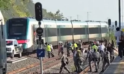 Descarrila vagón del Tren Maya