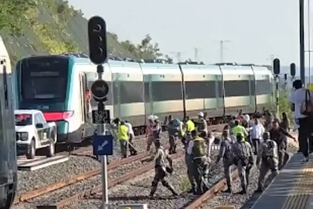 Descarrila vagón del Tren Maya