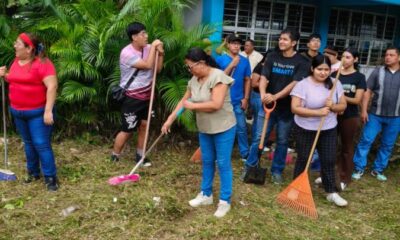 Gobierno Municipal atiende solicitud de limpieza en la Secundaria General 4