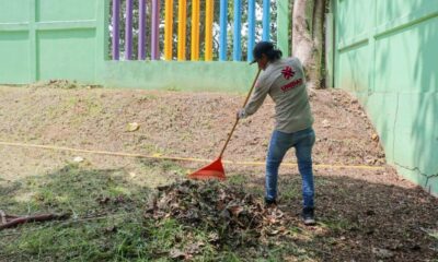 Refuerzan limpieza y mantenimiento de espacios públicos en Minatitlán